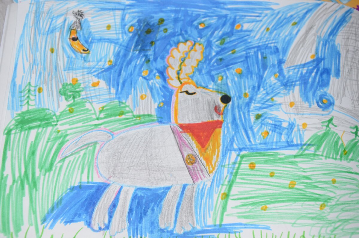 рисунок Мирославы, 5 лет 