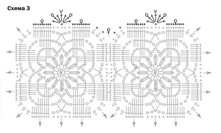 Ажурные мотивы крючком со схемами простые и красивые
