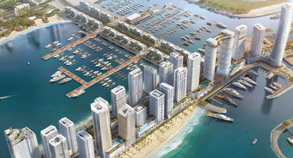 Так представлен Emaar Beachfront (Емаар Бичфронт) на официальном сайте застройщика. 