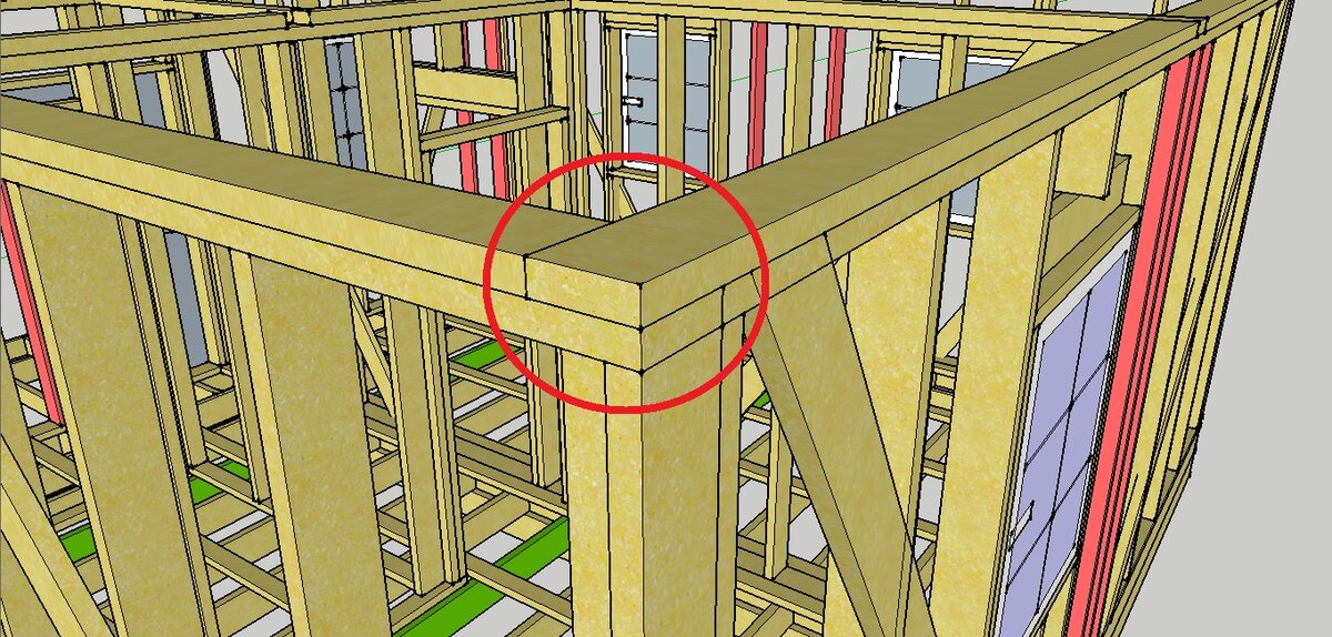 Соединение стен. Верхняя обвязка бруса 150х100. Каркас стены из доски 50х150. Верхняя обвязка каркасного дома. Верхняя обвязка в каркасном доме.