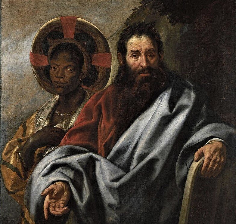 Моисей с мадианитянской женой Сепфорой.