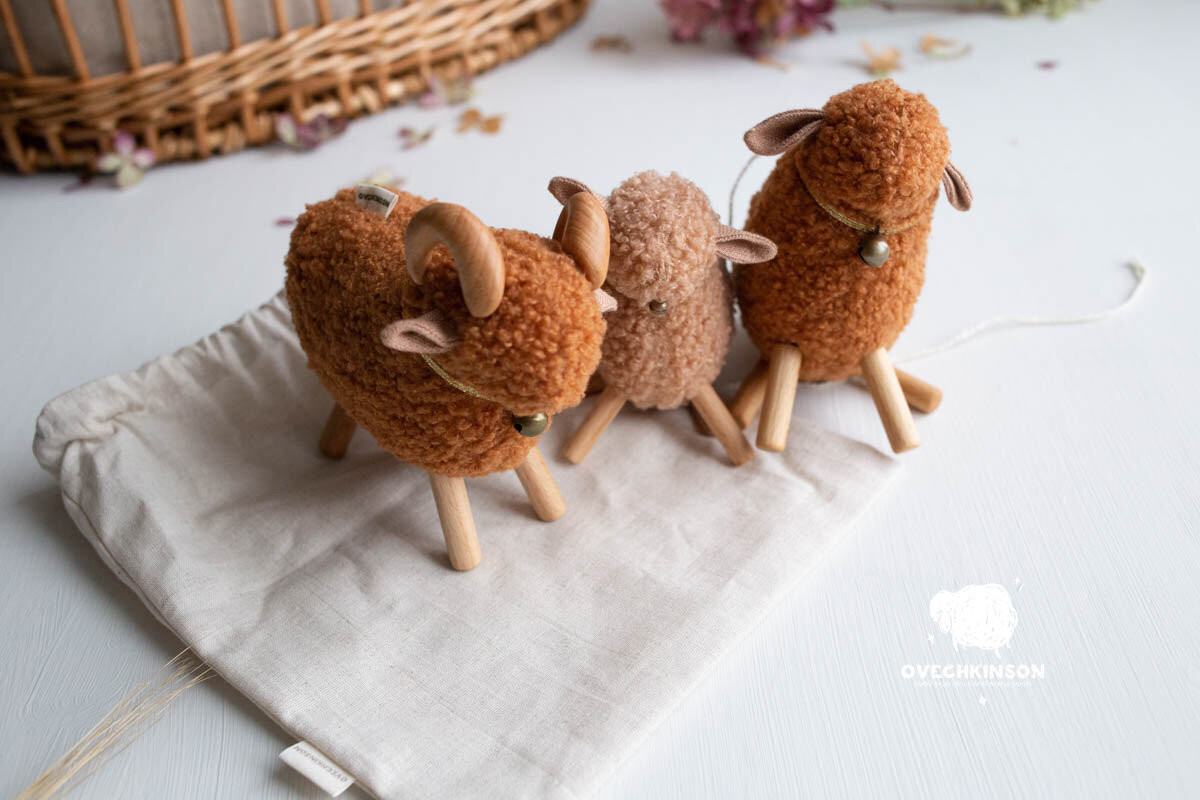 игрушки барашек, ягненок, овечка OVECHKINSON 