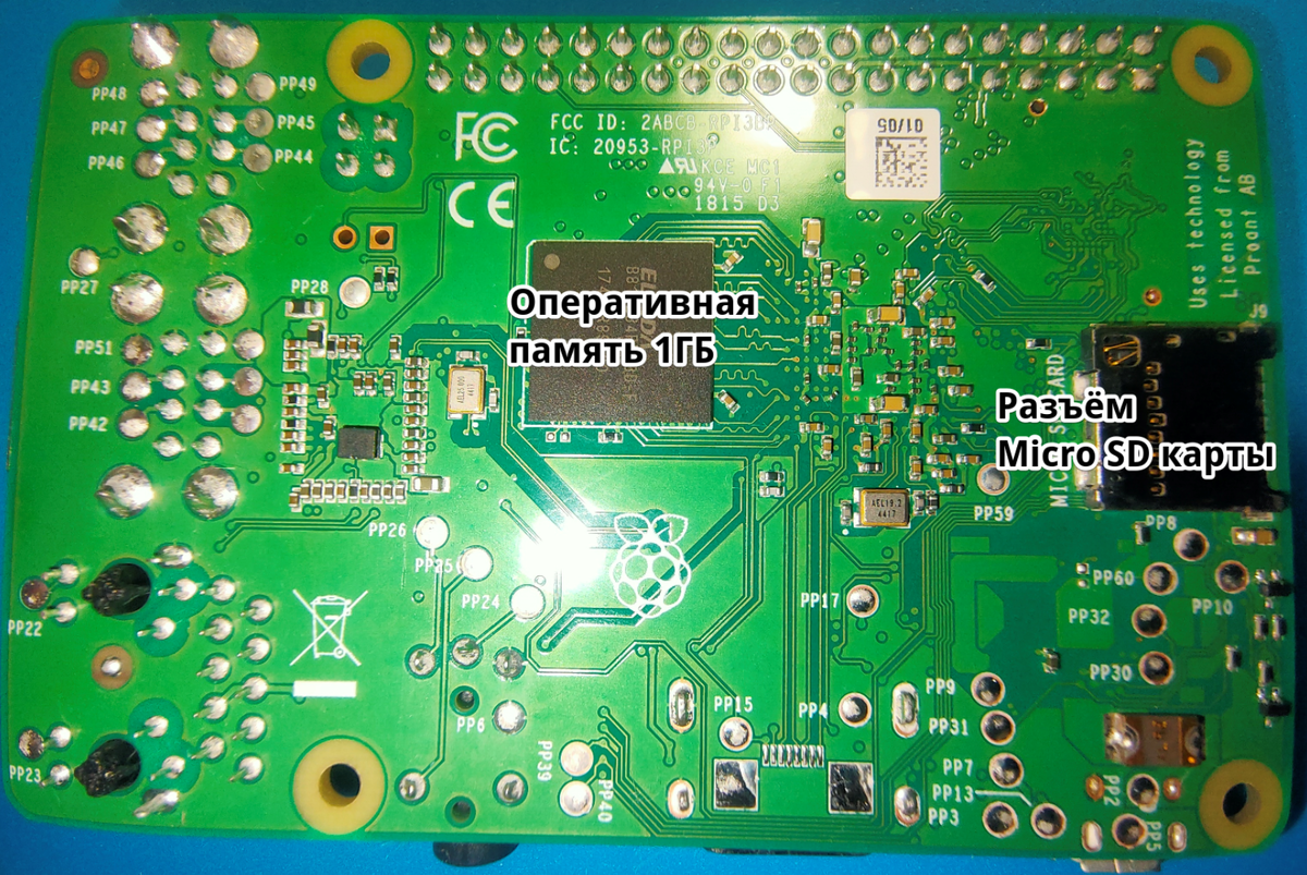 Плата Raspberry Pi 3 B+