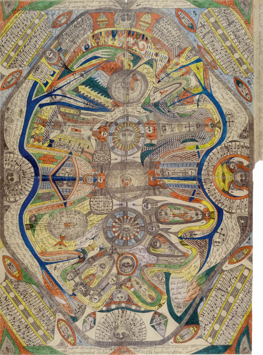 Адольф Вёльфли. «Панорама острова Неверангер», 1911