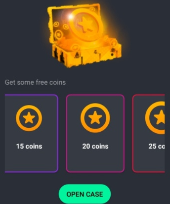 нам выпадает от 25 coins