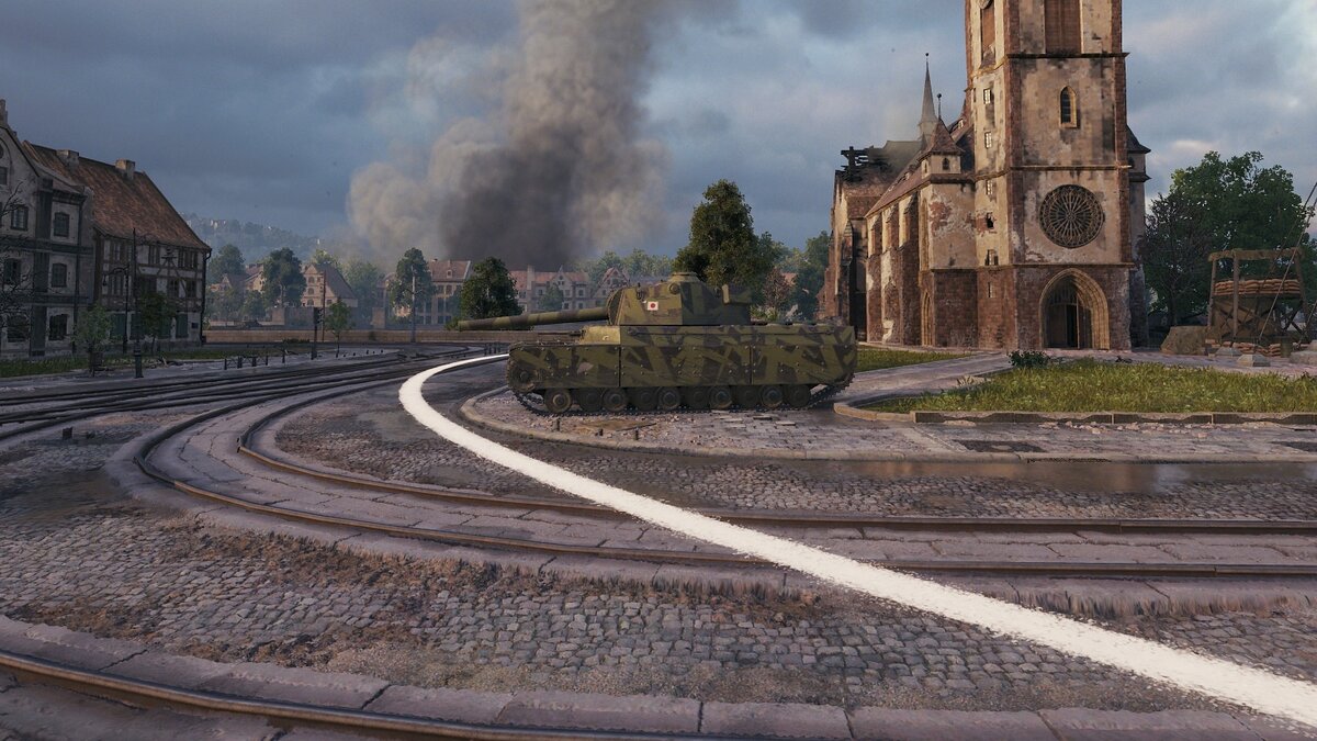 Так НЕ нужно перекатываться. Скриншот из игры World of Tanks