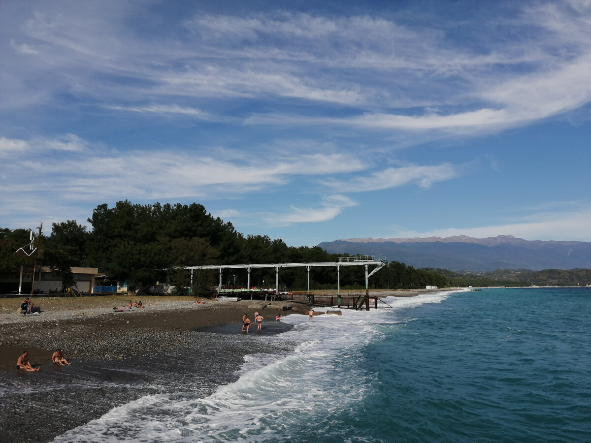 Пляж Пицунды (Абхазия), Фото Светы Давыдовойт