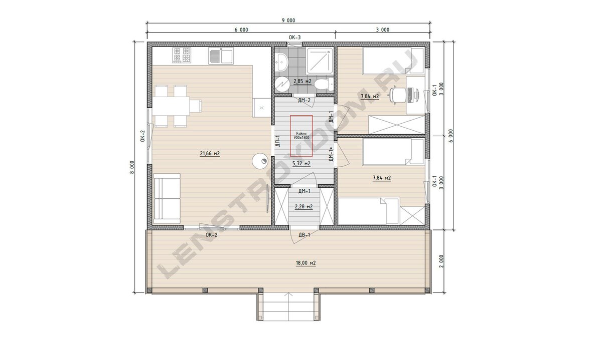 Дом гармония 6х9 технология дизайн внутри с размерами
