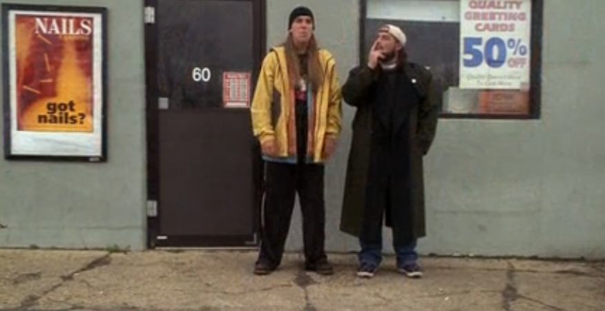 Сцена из фильма "Джей и Молчаливый Боб наносят ответный удар", 2001 год.