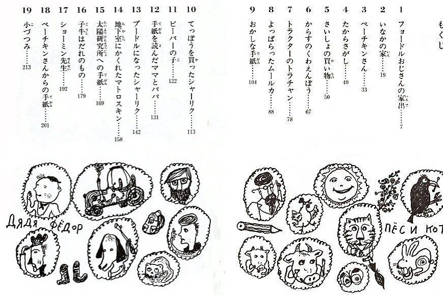 Обратите внимание на нумерацию глав и страниц. Она идёт справа направо. Японские книги именно так и читаются: сверху вниз, справа налево.