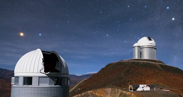 Чили. Обсерватория Ла Силья. Телескоп "Леонард Эйлер". Фото из открытых источников.