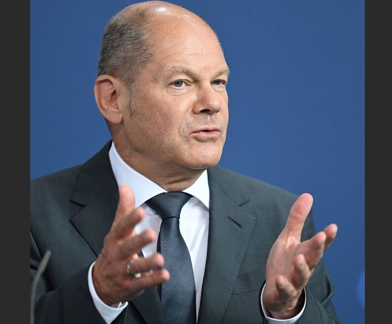 Канцлер Шольц (иллюстрация из открытых источников)