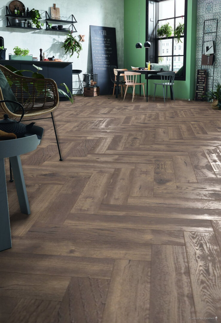 Ламинат Kronotex Herringbone Дуб Кале D 4766