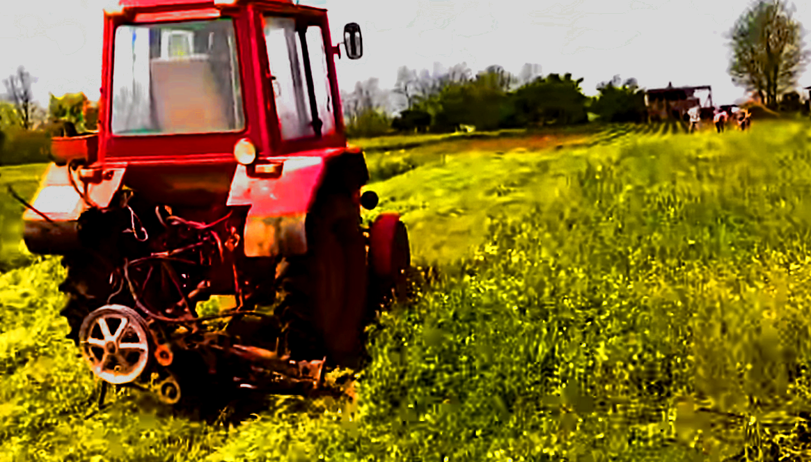 Трактор Т-25 с Сегментной косилкой!