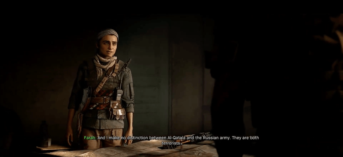 Фото: tjournal.ru 
Перевод: Для меня нет разницы между Аль-Каталой и русскими. Они все террористы