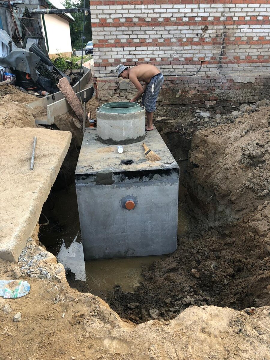 Бетонный септик заводской готовности отечественного производства