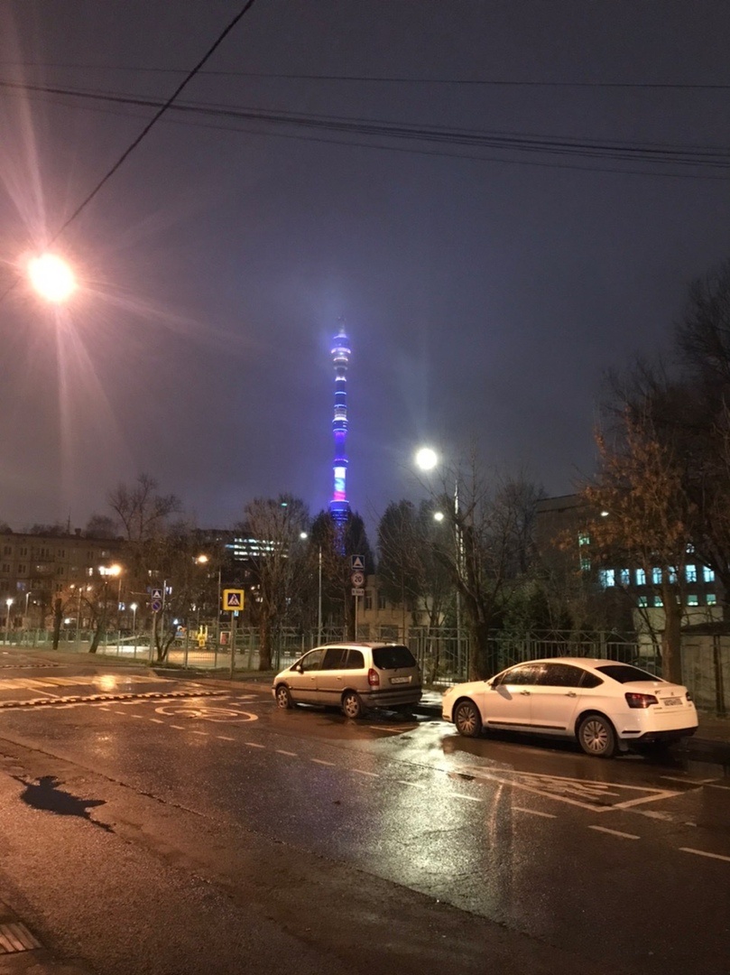 Красивая Останкинская башня