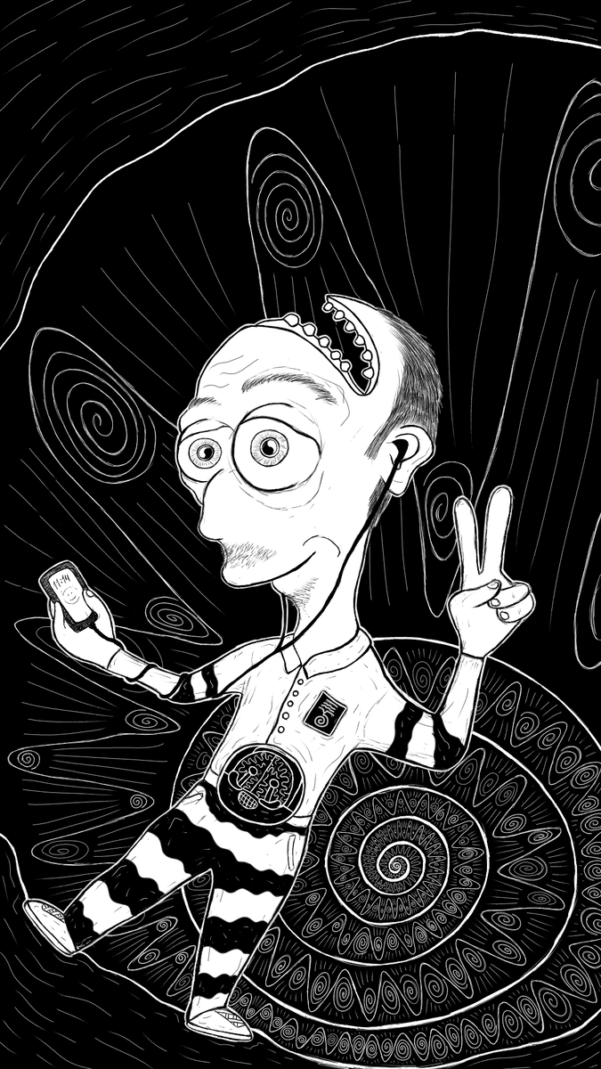 Типичный телеэкранец. Всё как у всех. Мозги в животе, смартфон в руке, и разум открытый к внушению