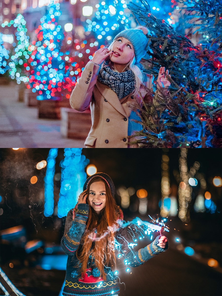  Зимние пресеты. Winter lightroom presets