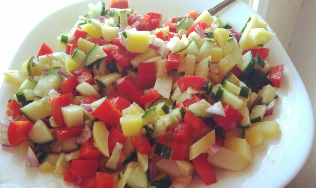 Вот такой салатик у меня получился 🥗