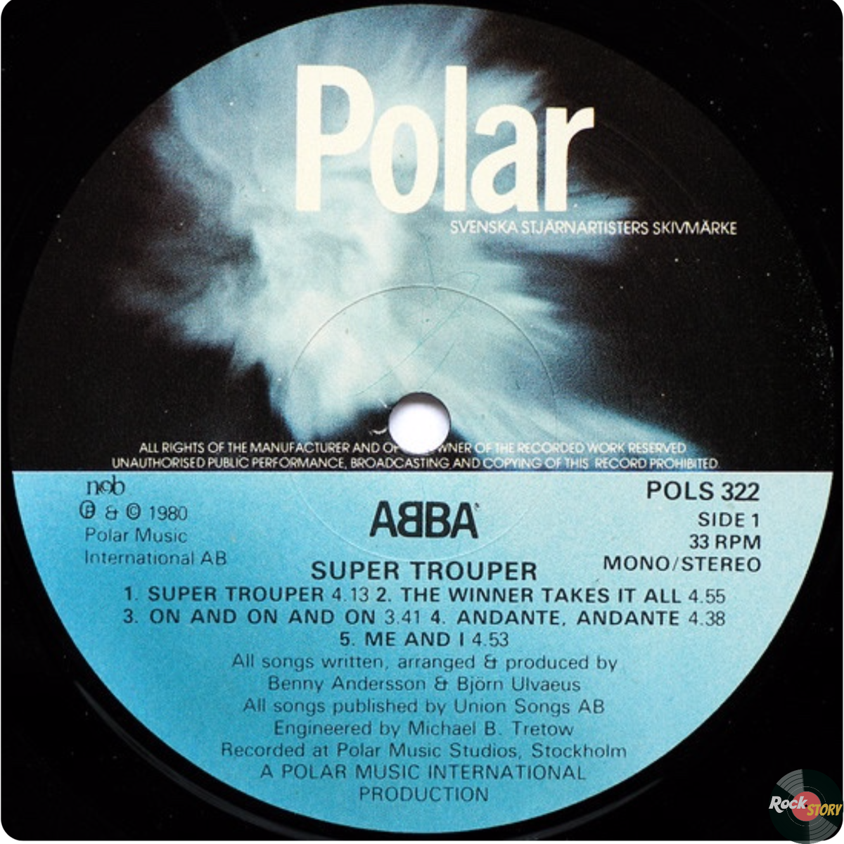 На фотографии: обложка альбома Super Trouper группы ABBA