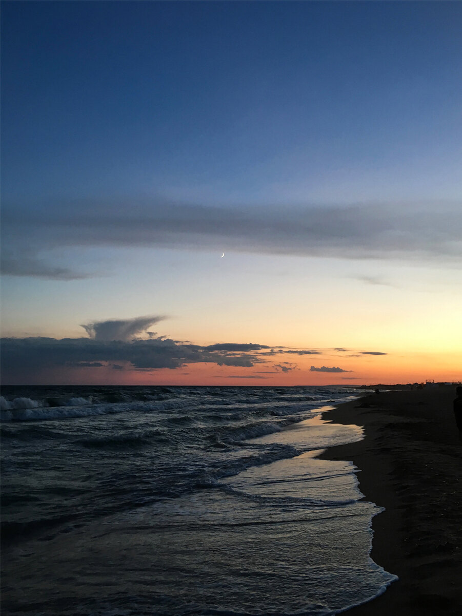 Анапа, Станица Благовещенская, пляж Blaga Beach на закате