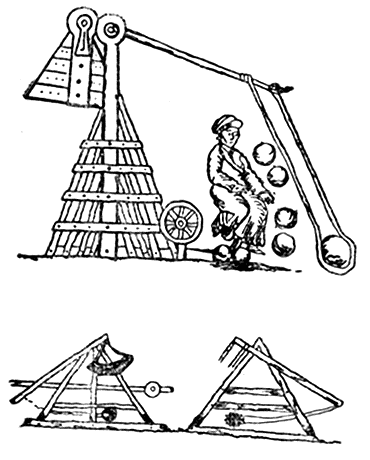 Камнемет с противовесом