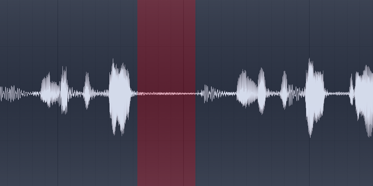 пример шума  между фразами