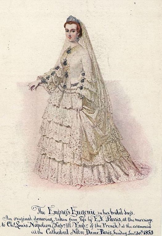 Евгения в свадебном наряде, 1853. (с) Getty Images