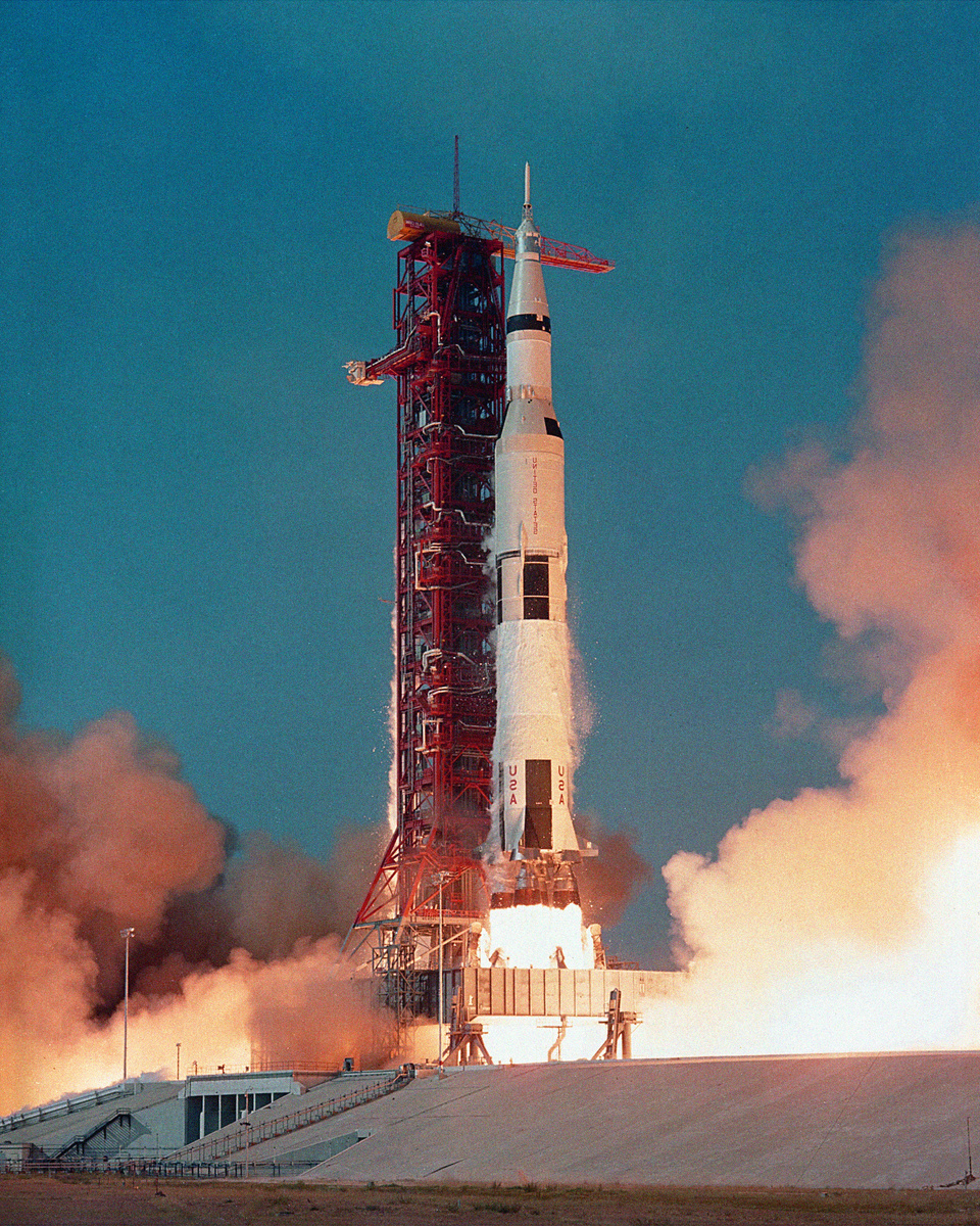 Старт "Аполлона-11"  16 июля 1969 года, источник фото NASA.gov