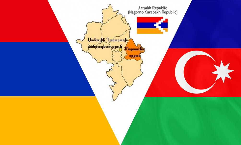 Карта азербайджана с флагом