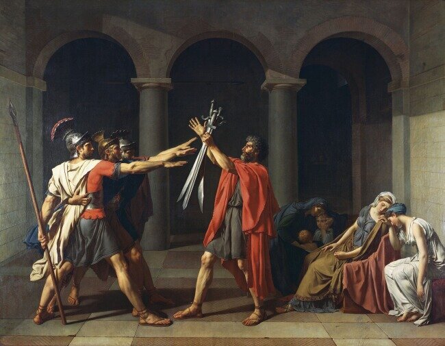 Жак Луи Давид, "Клятва Горациев"