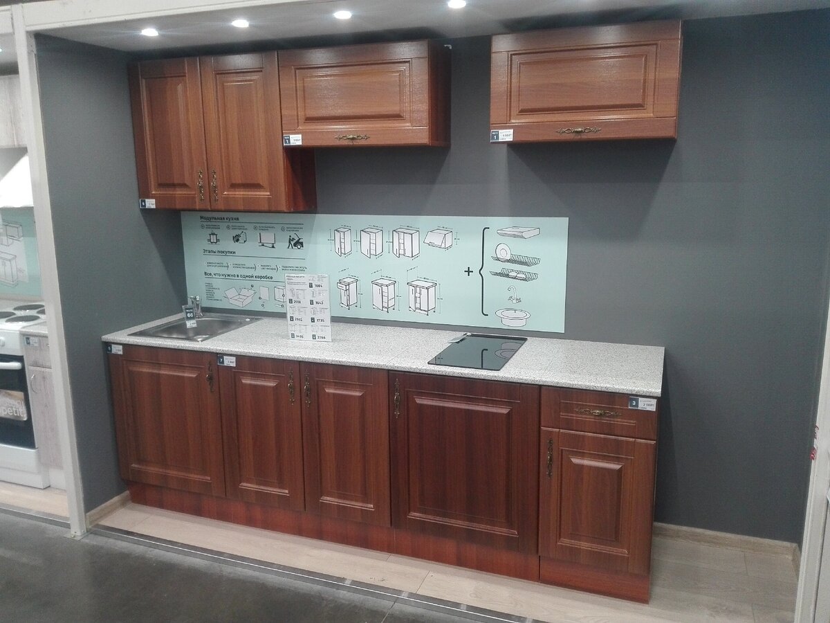 Новый угловой кухонный гарнитур за 9000 рублей. Установка своими руками