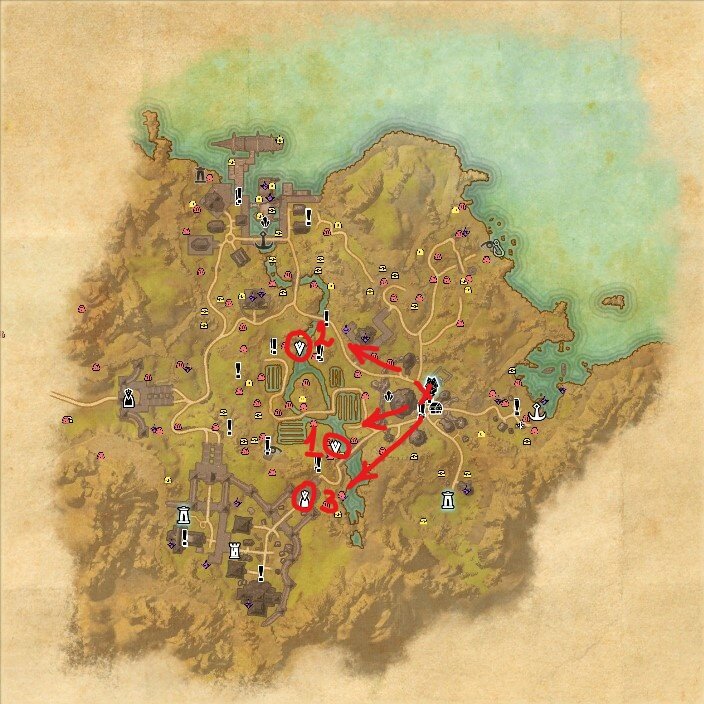 Teso карта сокровищ стоунфолз 2