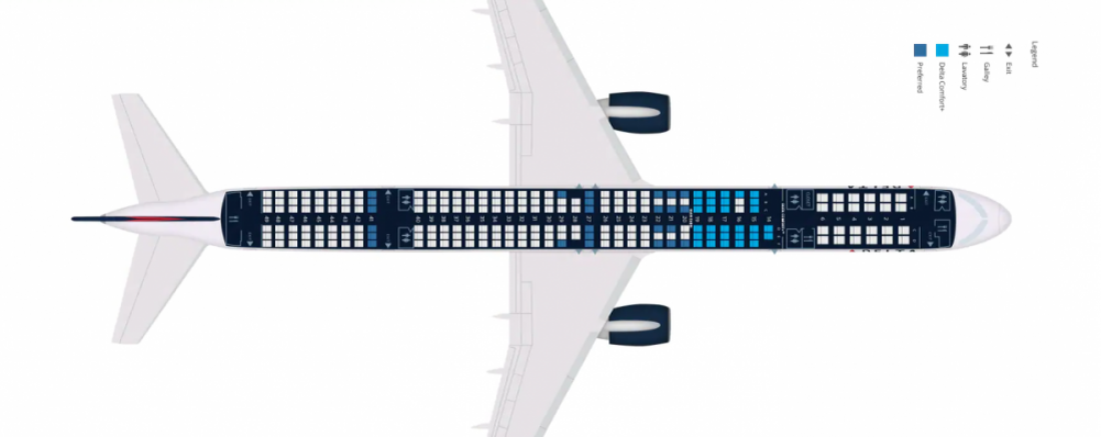 Расположение кресел в боинге 757