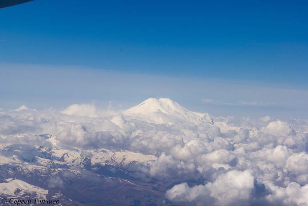 Казбек с самолета