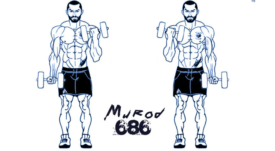 Выполняем по 15-20раз 5 подходов. Руки в крайнем положений задерживаем на 2-3секунды.