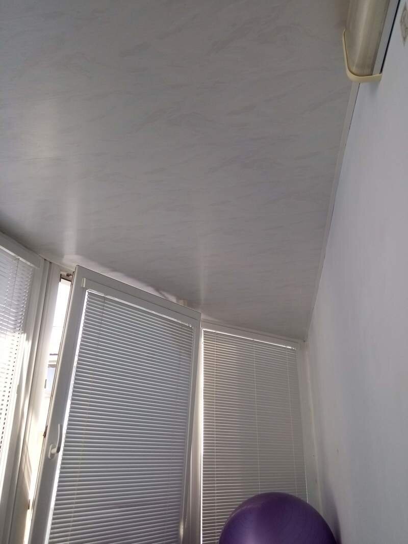 Потолок на балконе. Личный архив.