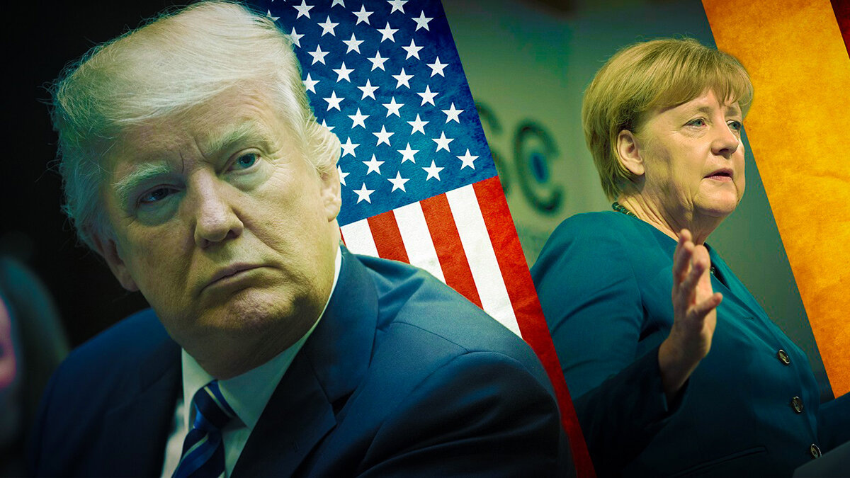 Дональд Трам и Ангела Меркель