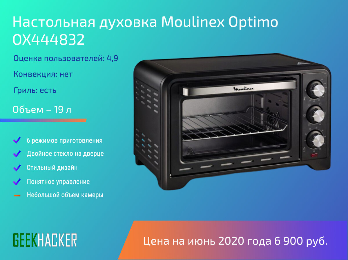 Мини-печь Moulinex Optimo ox444832
