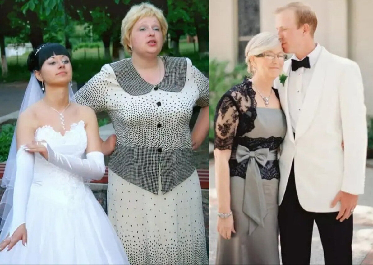 "Я твою свекровь люблю больше, чем свою тёщу". Источники фото – сайт https://clck.ru/S7caU и сайт https://clck.ru/S7ciA