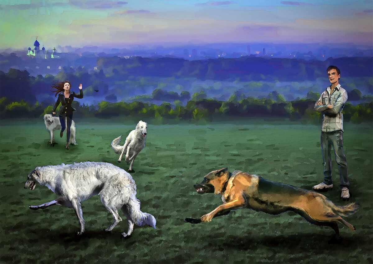 Иллюстрация к повести "Напасть" Галины Коржавиной