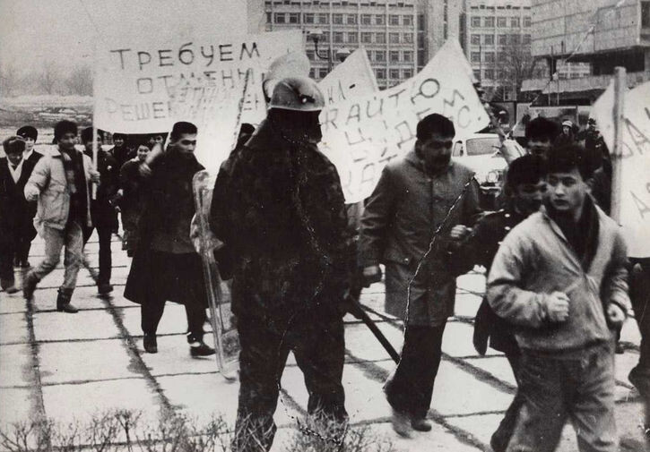 17 декабря 1986 года, протесты в городе Алма-Ата!