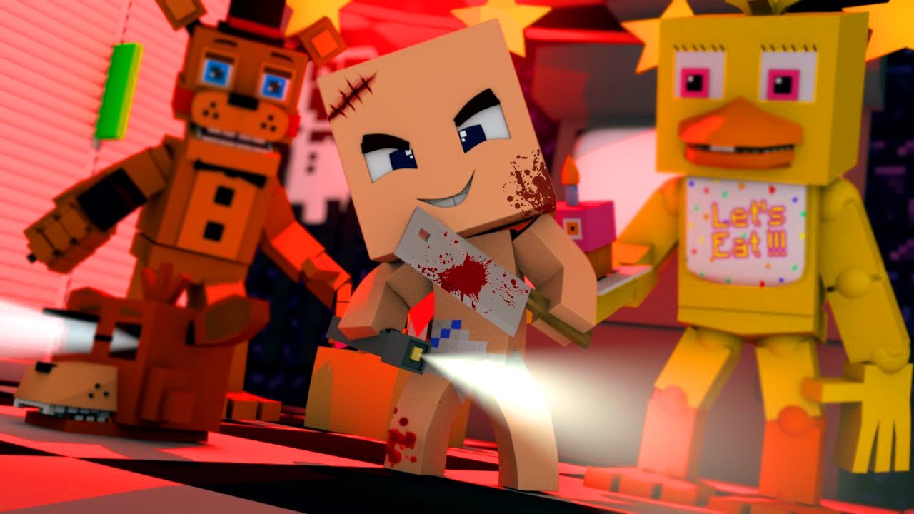 Аниматроники АД Фнаф Fnaf 05 Пять Ночей с Фредди в Майнкрафт! КАК Сделать  Портал в Мир Фнаф! | ЕвгенБро | Дзен