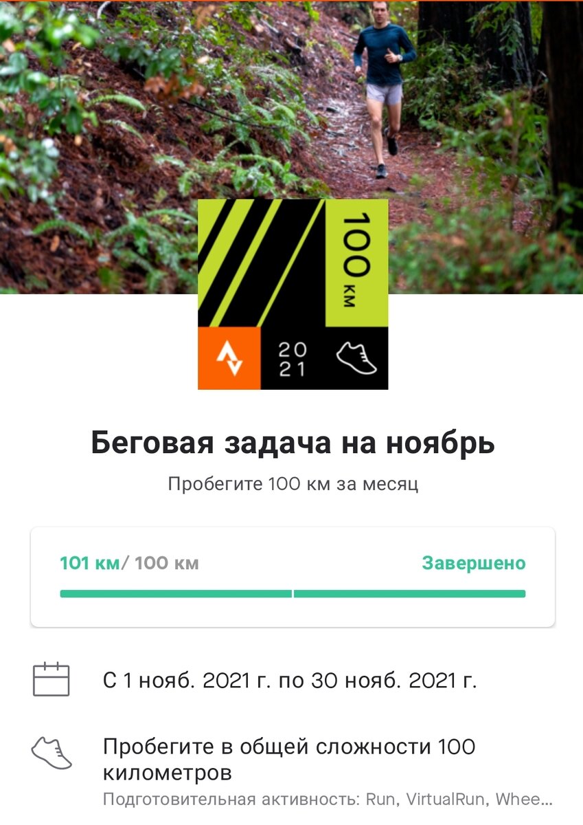 Мой результат за ноябрь 2021 года.