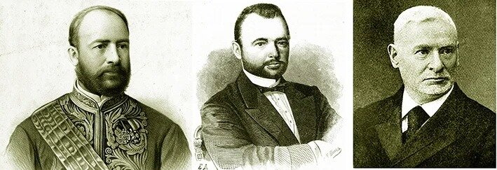 Яков, Самуил и Лазарь Поляковы.