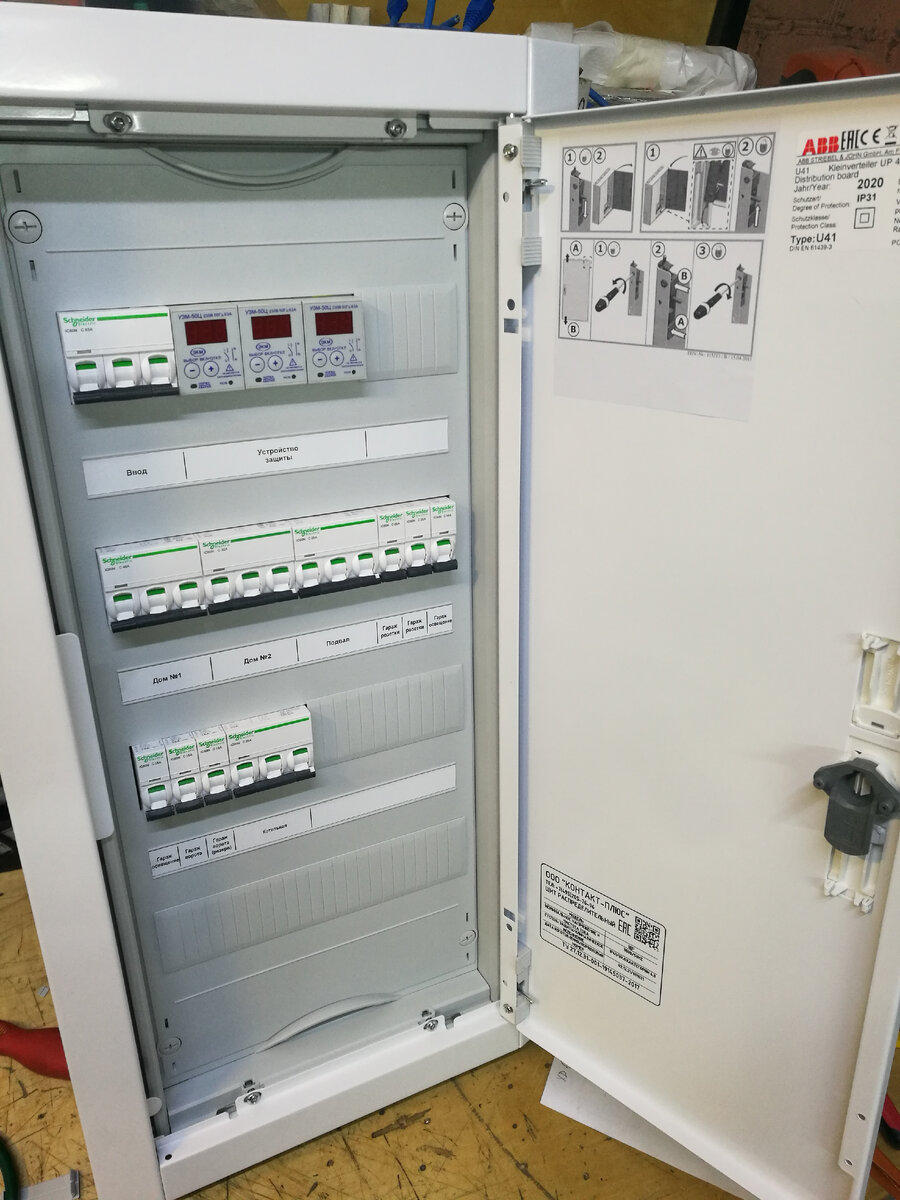 Распределительный щит (вид 3D)