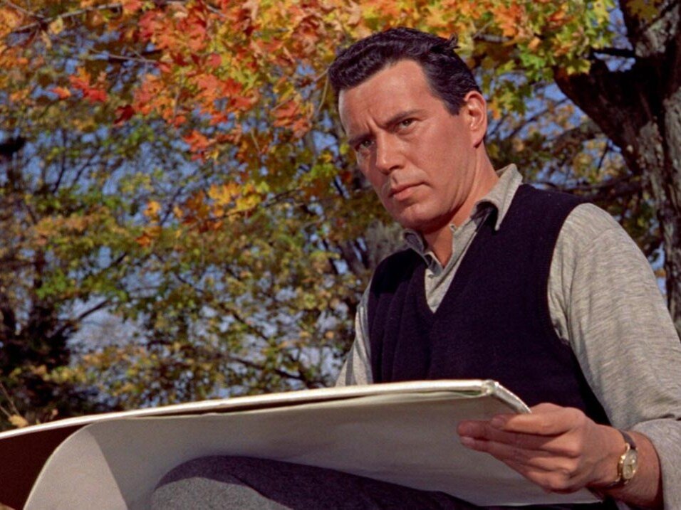 Кадр из фильма «Неприятности с Гарри», 1955 год, режиссер Альфред Хичкок