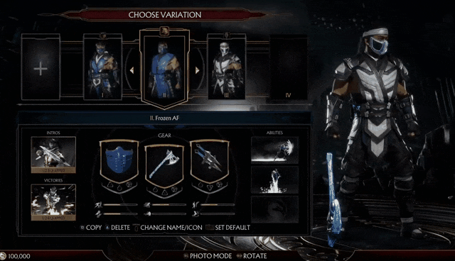 Mortal Kombat 11 – кастомизация персонажа
