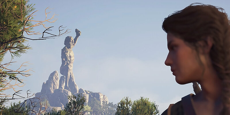 Статуя Зевса, про которую говорила Фиби.